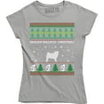 thumbnail image 1 of Cute English Bulldog Christmas Funny Animal Lover Xmas Gift Women T-Shirt, 1 of 4