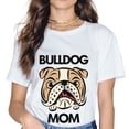 thumbnail image 1 of Cute English Bulldog Mom Top, Funny Dog Walking For Women T-Shirt, 1 of 4