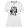 thumbnail image 1 of Cute English Setter Dog Sketch T-Shirt Women -Image by Shutterstock, Female Large, 1 of 2
