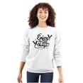 thumbnail image 1 of Cute Enjoy the Little Things Birds Women Plus Size Crewneck Sweatshirt Brisco Brands 5X, 1 of 5