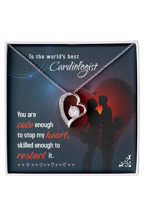 Cute Enough to Stop Forever Necklace w Message Card