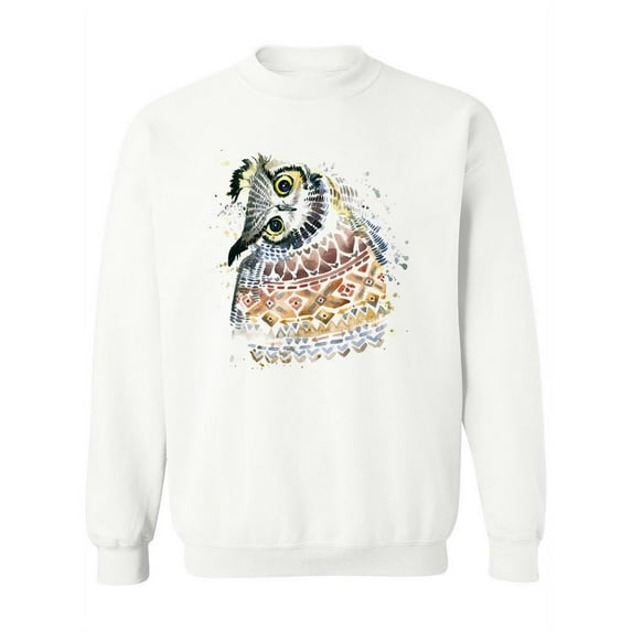 Cute Ethnic Owl Sweatshirt Women -Image by Shutterstock, Female 5X-Large