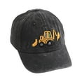 thumbnail image 1 of Cute Excavator Embroidery Kids Baseball Cap Adjustable Cotton Washed Vintage Baseball Hat for Boys Girls Age 2-8, 1 of 7