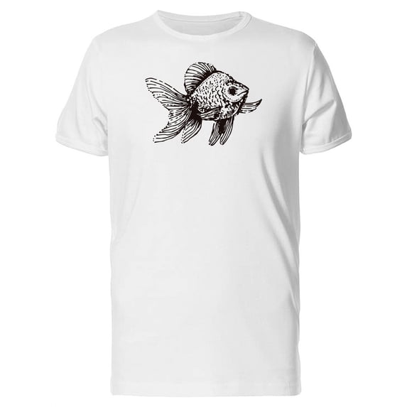 Cute Exotic Fish Sketch, Male 4X - Men T-Shirt, 4XL