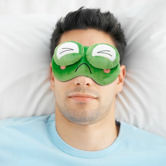 Cute Eye Mask Sleep Mask Dark Sleep Nap Aid • Soft Comfortable Eye Cover • Relieves Eye Strain, Blocks Light, Travel Rest Gift, Relaxation Accessory