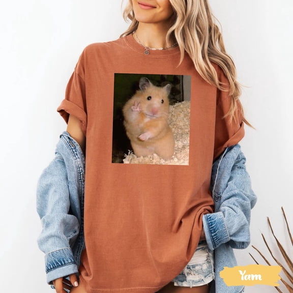 Cute Face Hamster Shirt Woman, Tik Tok Trending Tee, Leave Me Alone Shirt, Popular Trend Gen Z, Weird Shirt All Size S-5Xl
