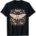 thumbnail image 1 of Cute Fairycore Floral Moth Aesthetic Girls Women Cottagecore T-Shirt Size S-5XL, 1 of 4