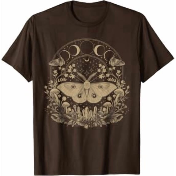 Cute Fairycore Moth Therian Aesthetic Floral for Girls Women T-Shirt, Unisex T-Shirt