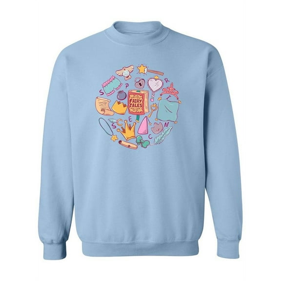 Cute Fairytale Design Sweatshirt Women -Image by Shutterstock, Female Medium