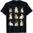 thumbnail image 1 of Cute Fall Bunny Ghost Costume Rabbit Lover Spooky Season T-Shirt Tee, 1 of 4
