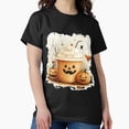 thumbnail image 1 of Cute Fall Coffee Drink Funny Halloween For Ladies - New Arrival G4909 Unisex T-Shirt, Up to Size 5XL, 1 of 2