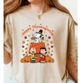 thumbnail image 1 of Cute Fall Friends Thanksgiving T-Shirt, Autumn Feast Graphic Tee, Festive Holiday Top, 1 of 5