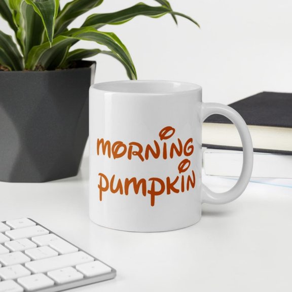 Cute Fall White Ceramic mpfire - Morning Pumpkin, Fall Vibes, Fall Sweet Fall, Lets Cuddle, Sweater Weather, o Fall.