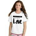 thumbnail image 1 of Cute Falling in Love Romantic Quote Girls Kids T Shirt Tees Teen Brisco Brands X, 1 of 5