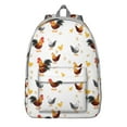 thumbnail image 1 of Cute Farm Chicken Backpack for Teens, Waterproof School Bag with Cartoon Egg and Cluck Pattern, 1 of 5