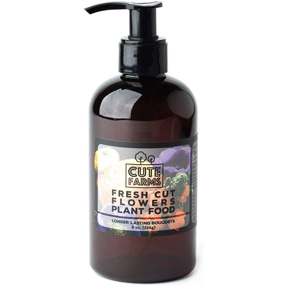 Cute Farms Fresh Cut Flowers Plant Food, 8 oz