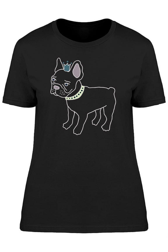 Cute Fashion English Bulldog T-Shirt Women -Image by Shutterstock, Female Small