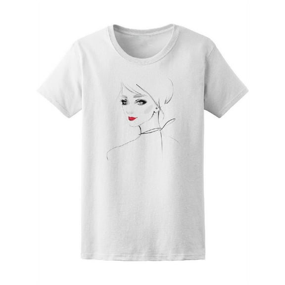 Cute Fashion Girl Tee Women's -Image by Shutterstock