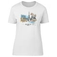 thumbnail image 1 of Cute Fashion Girls In Paris T-Shirt Women -Image by Shutterstock, Female Small, 1 of 2