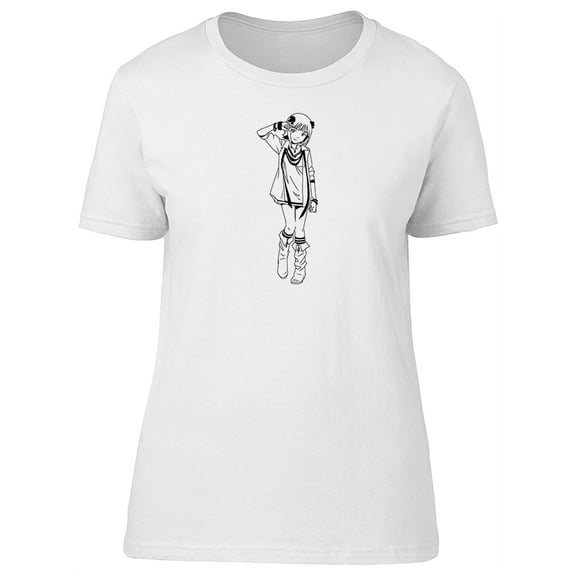 Cute Fashion Japanese Girl Tee Women's -Image by Shutterstock