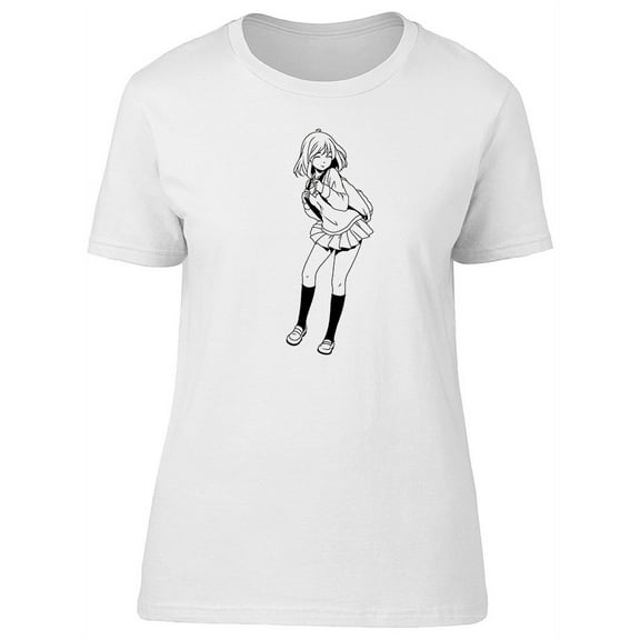 Cute Fashion Japanese Schoolgirl Tee Women's -Image by Shutterstock