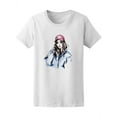 thumbnail image 1 of Cute Fashion Model With Cap Women T-Shirt - Image by Shutterstock, Female Small, 1 of 2