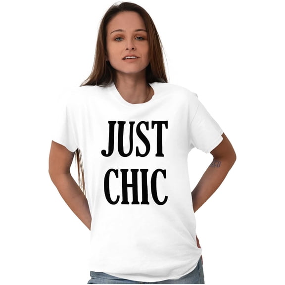 Cute Fashionista Attitude Just Chic Women's Plus Size Graphic Tee Brisco Brands 2X