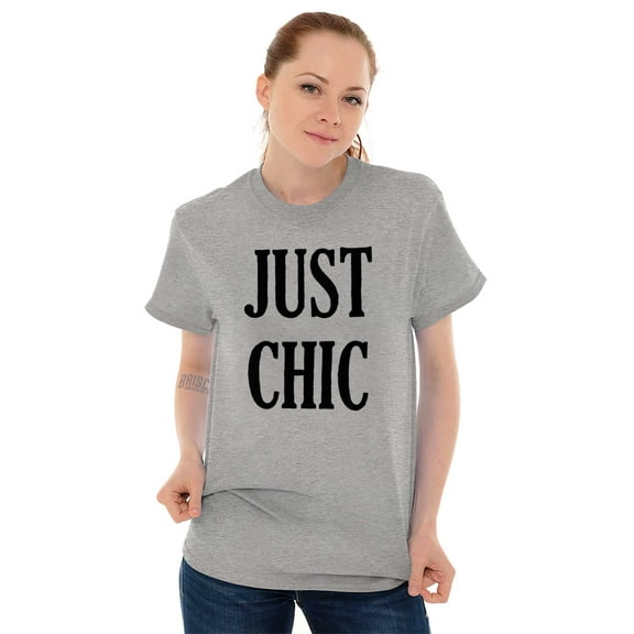 Cute Fashionista Attitude Just Chic Women's Plus Size Graphic Tee Brisco Brands 2X