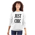 thumbnail image 1 of Cute Fashionista Attitude Just Chic Women Plus Size Crewneck Sweatshirt Brisco Brands 2X, 1 of 5