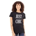 thumbnail image 1 of Cute Fashionista Attitude Just Chic Womens Fitted Plus Size Graphic Tee Brisco Brands 2X, 1 of 5