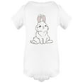 thumbnail image 1 of Cute Fat Bunny Design Bodysuit Infant -Image by Shutterstock,  6 Months, 1 of 2