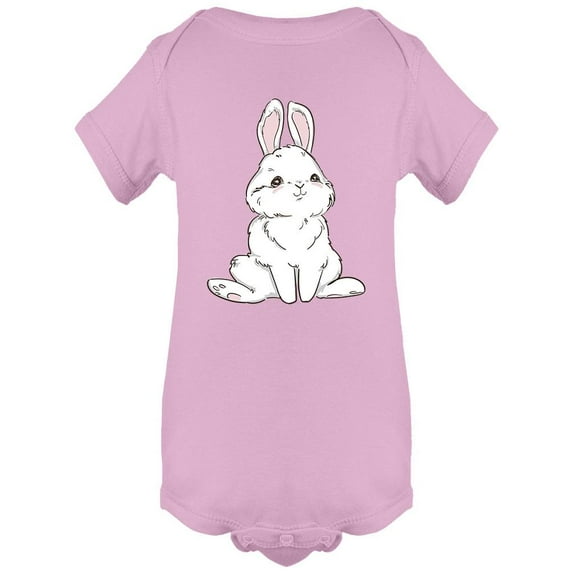 Cute Fat Bunny Design Bodysuit Infant -Image by Shutterstock, 6 Months