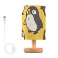 thumbnail image 1 of Cute Fat Penguin Bedside Desk Lamp LED Table Nightstand Lamps Warm Light Fabric Lampshade for Home Bedroom Office Living Room Decor, 1 of 7