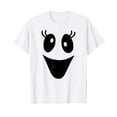 thumbnail image 1 of Cute Female Ghost Face Outfit for Halloween Costumes T-Shirt, 1 of 5