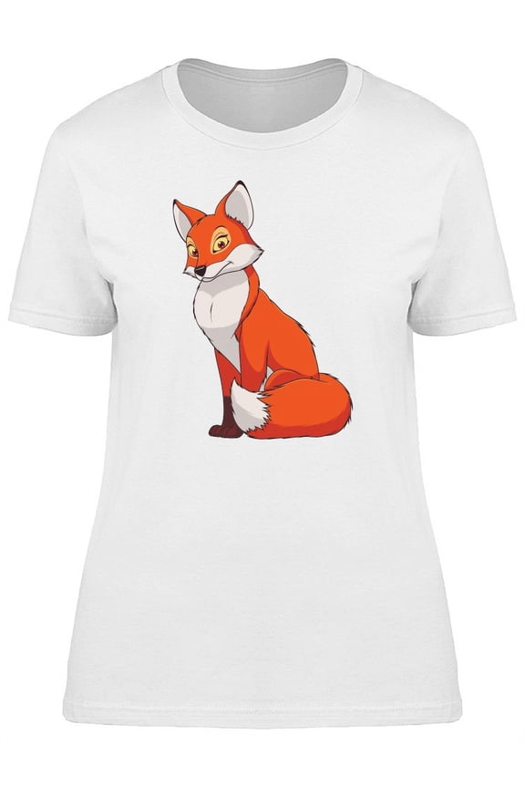 Cute Female Red Fox T-Shirt Women -Image by Shutterstock, Female Large