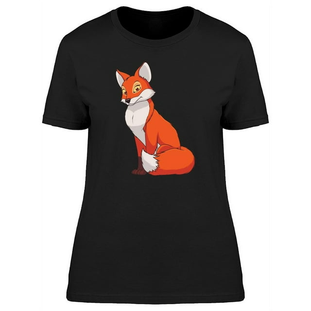 Cute Female Red Fox T-Shirt Women -Image by Shutterstock, Female Medium
