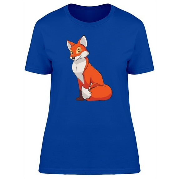 Cute Female Red Fox T-Shirt Women -Image by Shutterstock, Female Medium