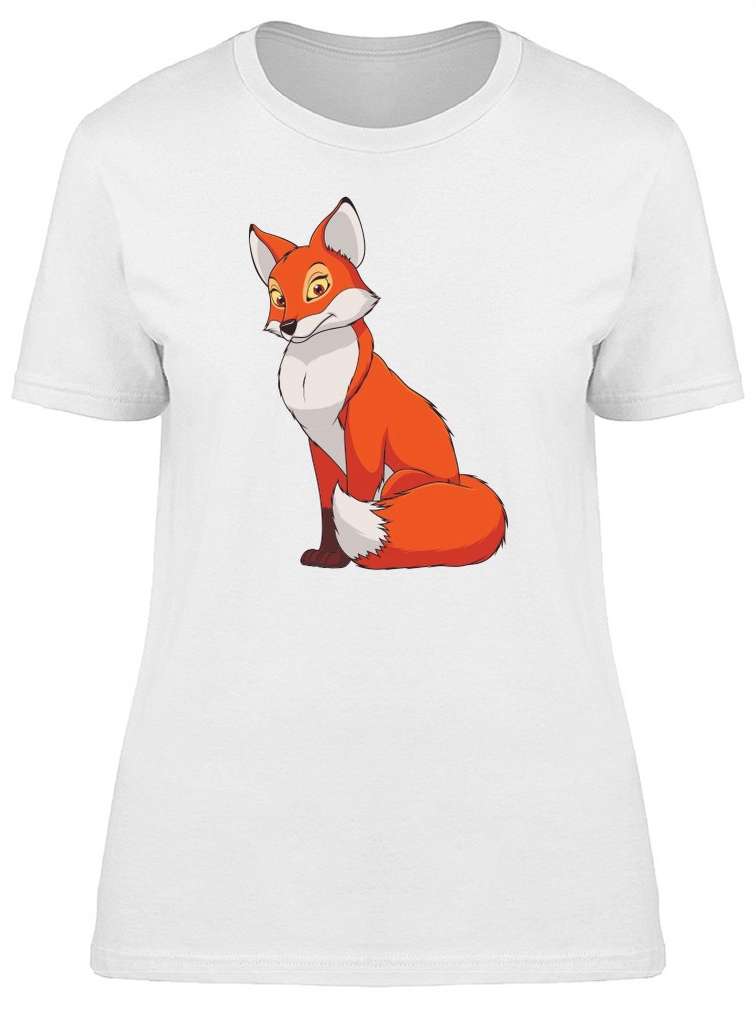 Cute Female Red Fox T-Shirt Women -Image by Shutterstock, Female XX-Large - image 1 of 2