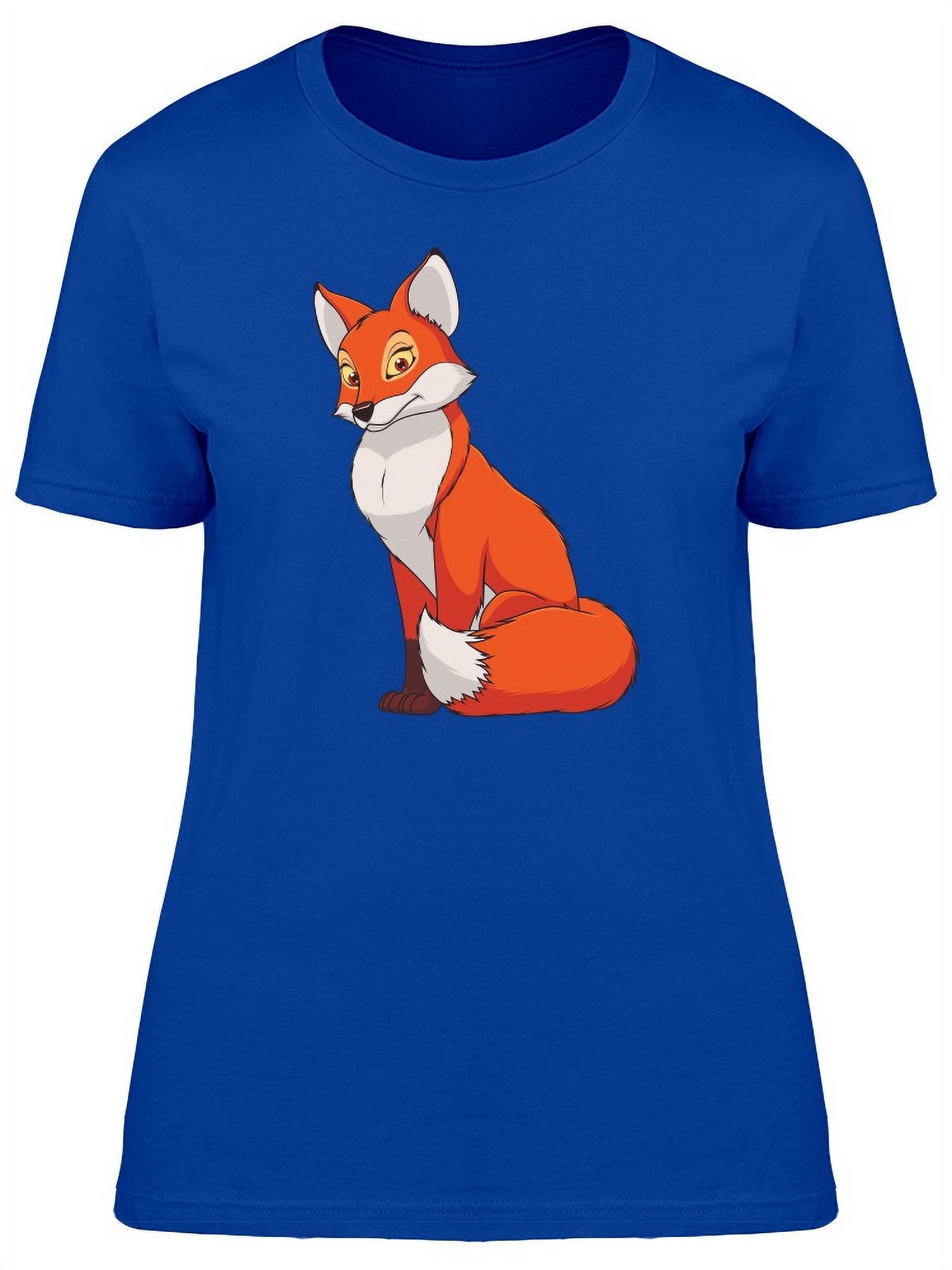 Cute Female Red Fox T-Shirt Women -Image by Shutterstock, Female x-Large - image 1 of 2