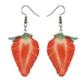 Cute Feminine Fruit Earrings Piece Set Funny Earrings Funky Novelty