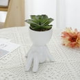 Cute Figure Ceramic Doll Flower Pot Decoration Planter Succulents