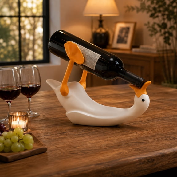 Cute Figurine Wine Rack Shaped Wine Display Stand Decorative Wine Rack Home Decor Display Stand