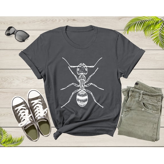 Cute Fire Ant Gift Shirt For Mens Womens Kids Red Ant Lover Tshirt Cool Ant Bug Termite Silhouette Graphic Design Print Boys Girls T-shirt
