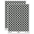 thumbnail image 1 of Cute Fish 200+ Round Stickers - Black - Gloss Finish - 0.50" Size, 1 of 3