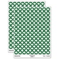 thumbnail image 1 of Cute Fish 200+ Round Stickers - Dark Green - Gloss Finish - 0.50" Size, 1 of 3