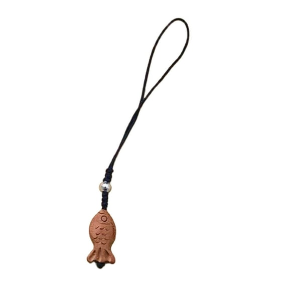 Cute Fish Shaped Keychain Engraved Fish Pendant Keyrings Handcrafted Charm Key Rings for Phones and Keys