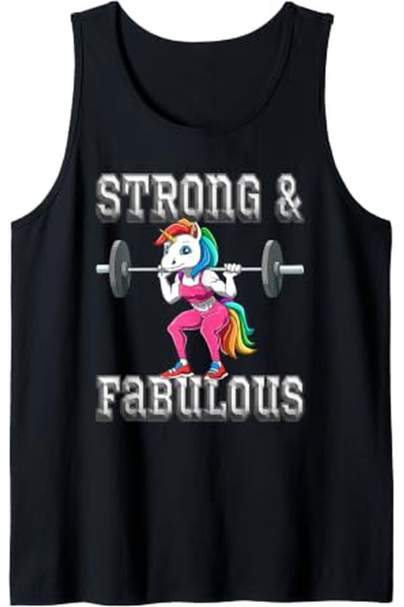 Cute Fitness Unicorn Muscles Training Unicorn Gym Tank Top Size S-3XL