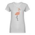 thumbnail image 1 of Cute Flamingo Design Shaped T-Shirt Women -Image by Shutterstock, Female x-Large, 1 of 2