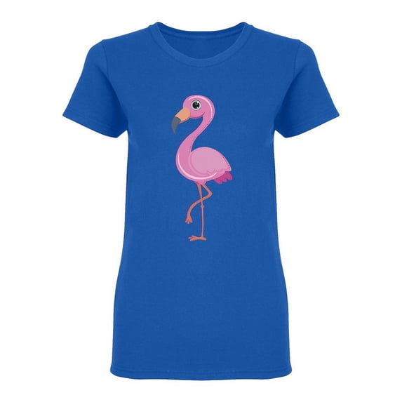 Cute Flamingo Girl Shaped T-Shirt Women -Image by Shutterstock, Female Small