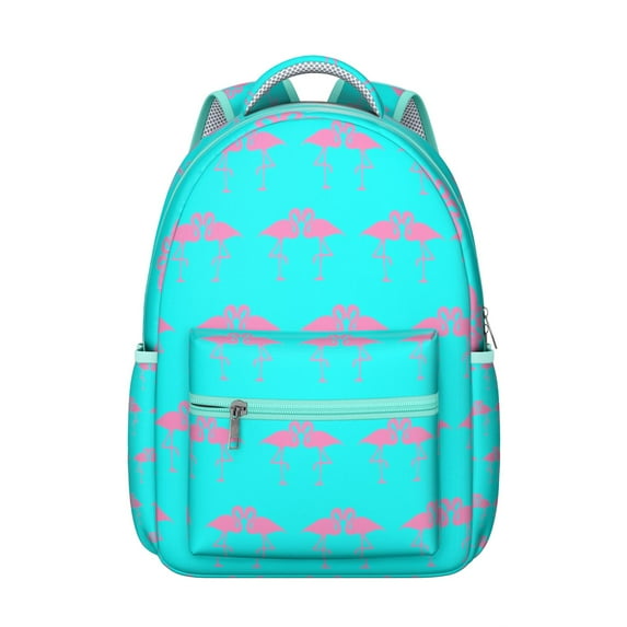 Cute Flamingo High School Bookbag - Lightweight Backpack with Padded Electronics Zone, Spacious College Supplies Organizer, Fashionable Design